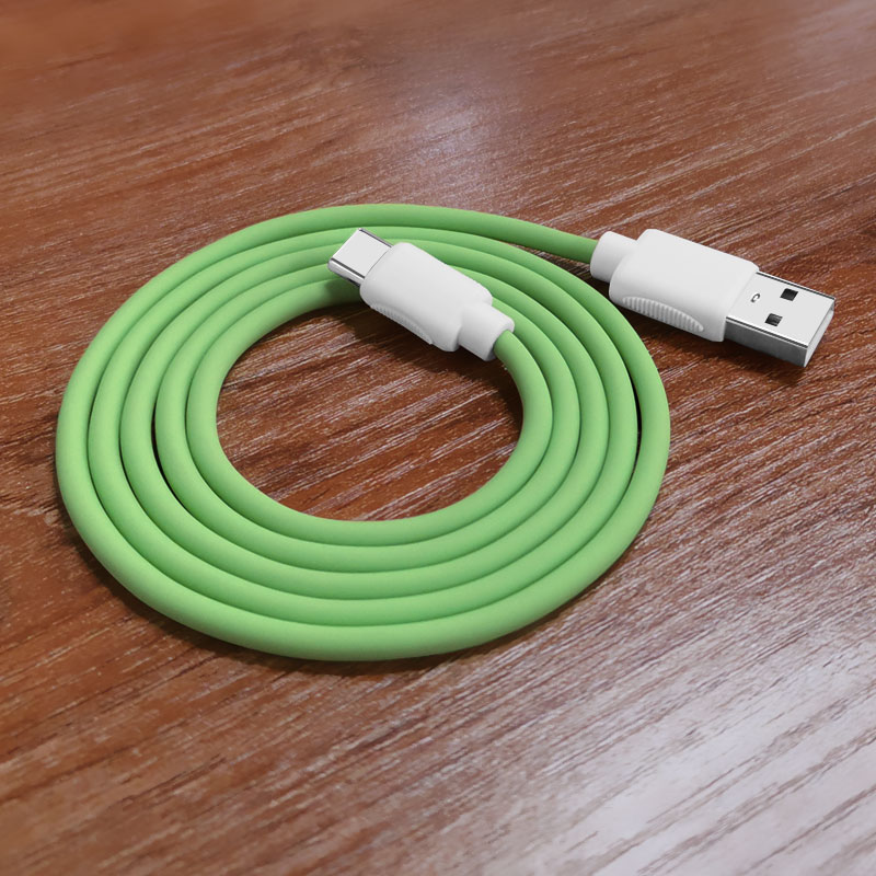 Silicone USB cable（green）